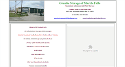 Desktop Screenshot of granitestoragemarblefalls.com