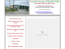Tablet Screenshot of granitestoragemarblefalls.com